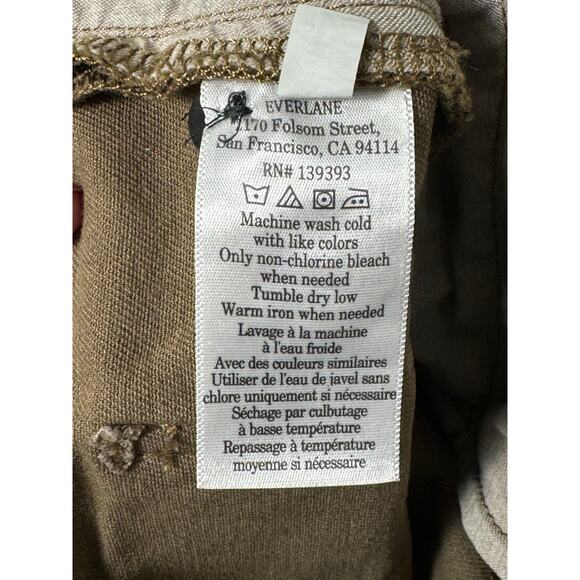 NWT Everlane The Organic Straight Leg Pant in Beech Size 12 - Picture 9 of 12